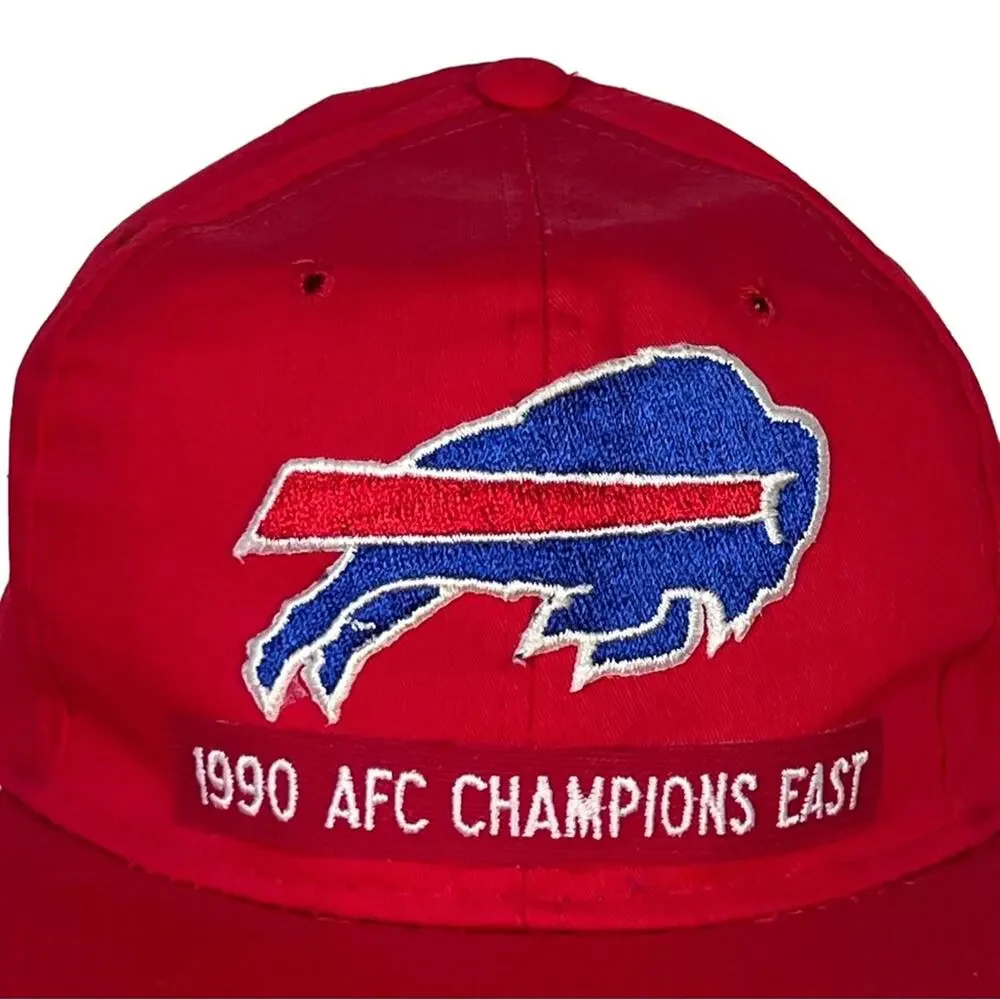 New Era Buffalo Bills 1990 AFC Champions East Vintage Adjustable Snapback EUC